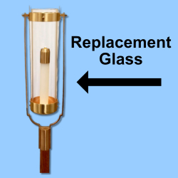 Globe-Torch, Clear, 2-5/8" x 10"