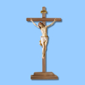 Crucifix-13" Standing Wood Carved