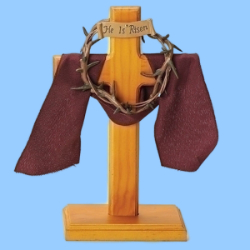 Cross-71/2", Crown Of Thorns Standing