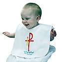 Baptismal Bib with Chi Rho