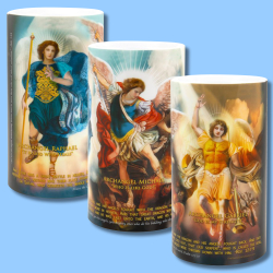 Led Candle-Archangels 4" X 7"