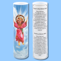LED Candle-Divino Nino/Divine Child Bilingual Prayer 2-3/8" x 8"