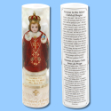 Led Candle-Infant Of Prague Bilingual Prayer