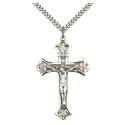 Pendant-Crucifix, Sterling Silver on 24 inch chain, Gift Box