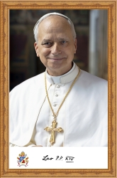 Picture-Pope Leo XIV, Official Vatican issued Formal Portrait