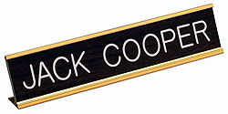 Desk Name Plate 2" X 10"