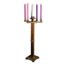 Advent Candlestick, Pecan