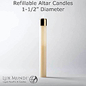 Candle-Refillable, 1-1/2" X 9