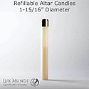 Candle-Refillable, 1-15/16" X 16"