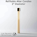 Candle-Refillable, 3" X 12"