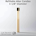 Candle-Refillable, 1-1/8" X 9"