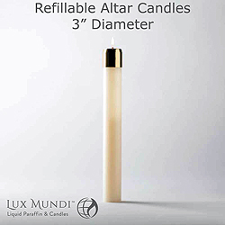 Candle-Refillable, 3" X 16"