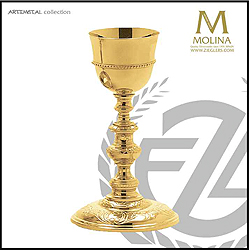 Chalice & Paten-Sterling Cup, Gold Plated