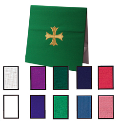 Burse with Cross-Pure White