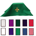 Chalice Veil with Cross-Pure White