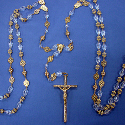 Rosary-Crystal Lasso-Gold