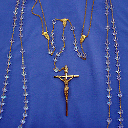 Rosary-Crystal Lasso-Gold