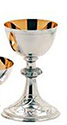 Chalice & Paten-Sterling Cup, Silver Plate / Gold Plated