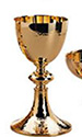 Chalice & Paten-Sterling Cup, Gold Plated