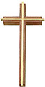 Cross- 10", Brass Inlay