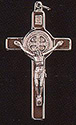 Crucifix-  3" St Benedict, Brn