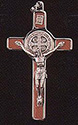 Crucifix-  3" St Benedict, Red