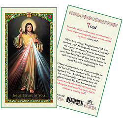 Holy Card-Divine Mercy