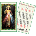 Holy Card-Divine Mercy