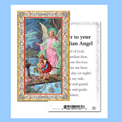 Holy Card-Guardian Angel