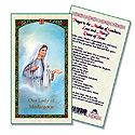 Holy Card-Lady Of Medjugorje