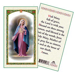 Holy Card-Lady Of Miraculous Medal, Hail Mary