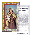 Holy Card-Lady Of Mount Carmel