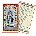 Holy Card-Lady Of The Rosary