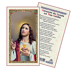 Holy Card-Sagrado Corazon