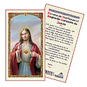 Holy Card-Sagrado Corazon