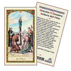 Holy Card-Senora Del Pilar