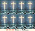 Holy Card-Sheet, Cross/Ocean