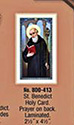 Holy Card-St Benedict