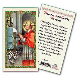 Holy Card-St Charles Borromeo