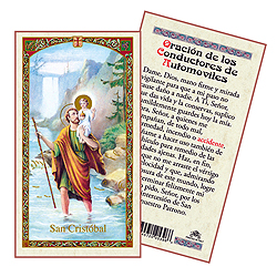 Holy Card-St Christopher