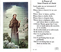 Holy Card-St Francis