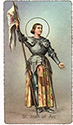 Holy Card-St Joan Of Arc