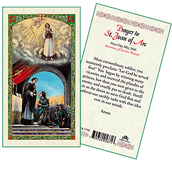 Holy Card-St Joan Of Arc