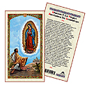 Holy Card-Virgen De Guadalupe
