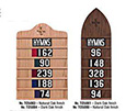 Hymn Board-Light Oak