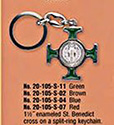 Key Chain-St Benedict, Red