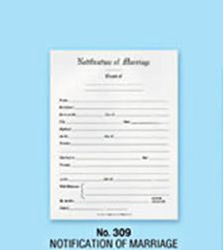 Notification Of Marriage