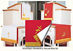 Parament-Table Runner, Red/White