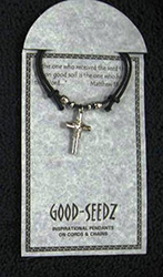 Pendant-Cross On Cord