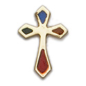 Pin-Cross, Stained Glass